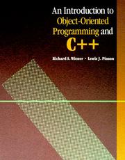 Cover of: An introduction to object-oriented programming and C++