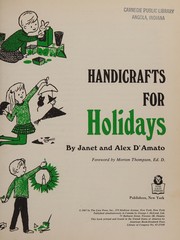 Cover of: Handicrafts for holidays