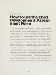 Cover of: Orientation to infant & toddler assessment: a user's guide to the Child development assessment form