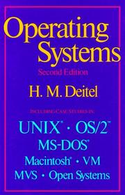 Cover of: An introduction to operating systems by Harvey M. Deitel