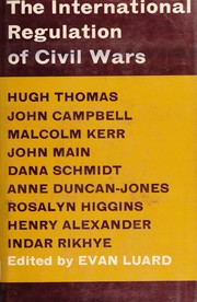 Cover of: The international regulation of civil wars