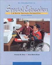 Cover of: An introduction to special education by Thomas M. Shea