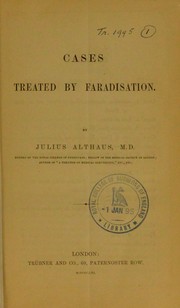 Cover of: Cases treated by Faradisation
