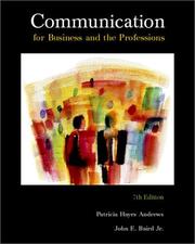 Cover of: Communication for Business and the Professions, 7th edition