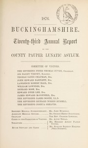 Cover of: Twenty-third annual report on the County Pauper Lunatic Asylum
