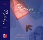 Cover of: Psychology: contexts & applications