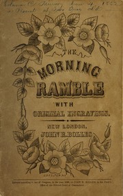 Cover of: The Morning ramble: with original engravings