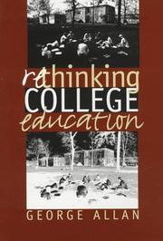 Cover of: Rethinking college education