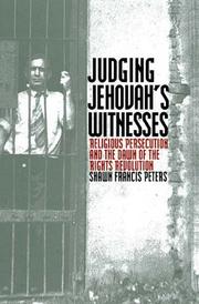 Judging Jehovah's Witnesses by Shawn Francis Peters