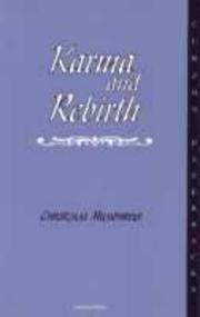 Cover of: Karma and Rebirth: The Karmic Law of Cause and Effect