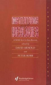 Cover of: Institutions and Ideologies: A SOAS South Asia Reader (Collected Papers on South Asia, No 10)
