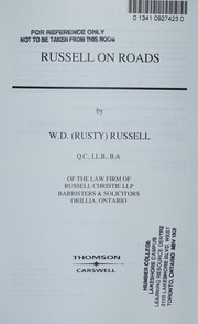 Russell on roads by W. D. Russell