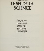 Cover of: Le sel de la science