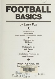 Cover of: Football basics by Larry Fox