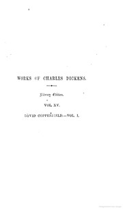 Cover of: The Personal History of David Copperfield: in Two Volumes: Vol. I