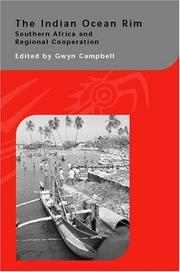 Cover of: The Indian Ocean Rim: Southern Africa and Regional Cooperation (Routledge Curzon--Iias Asian Studies Series)