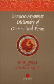 Burmese/Myanmar dictionary of grammatical forms