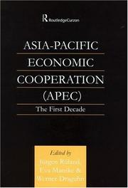 Asia-Pacific Economic Cooperation (APEC): The First Decade (English-Language Series of the Institute of Asian Affairs, H) by Jürgen Rüland