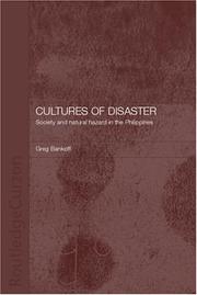 Cultures of disaster by Greg Bankoff