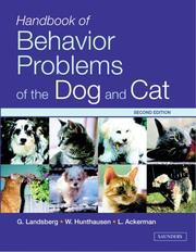 Handbook of behavior problems of the dog and cat