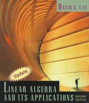 Linear algebra and its applications by David C. Lay
