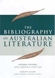 Cover of: The Bibliography of Australian Literature: Volume 2