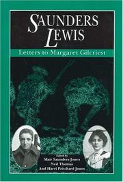 Saunders Lewis : letters to Margaret Gilcriest