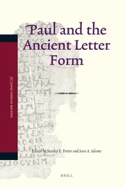 Cover of: Paul and the ancient letter form