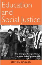 Education and social justice : the changing composition of schools and its implications