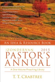 Cover of: The Zondervan 2015 Pastor's Annual: An Idea and Resource Book