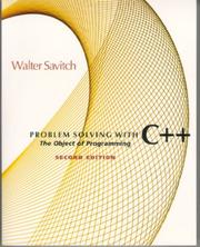 Problem solving with C++ : the object of programming