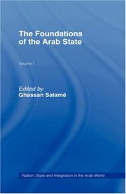 Cover of: The Foundations of the Arab state