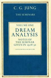 Dream analysis : notes of the seminar given in 1928-1930