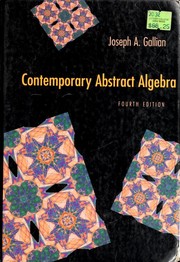 Cover of: Contemporary abstract algebra