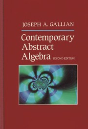 Cover of: Contemporary abstract algebra by Joseph A. Gallian