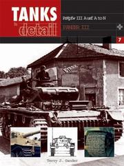 Cover of: PANZER PZKPFW III (Tanks in Detail, 7)