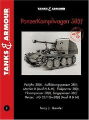 Cover of: PANZER 38T (Tanks and Armour)
