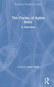 Cover of: The poems of Aphra Behn by edited by Janet Todd.