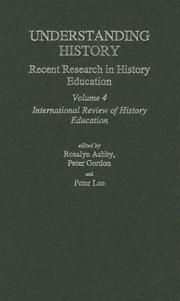 Understanding history : recent research in history education