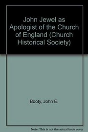 Cover of: John Jewel as Apologist of the Church of England (Church Historical Society)