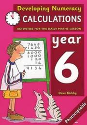 Developing numeracy : calculations : activities for the daily maths lesson. Year 6