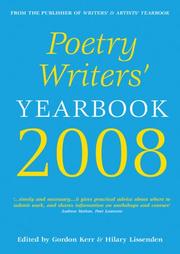 Cover of: Poetry Writers' Yearbook 2008 (Poetry Writers' Yearbook)