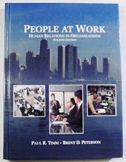 Cover of: People at work: human relations in organizations