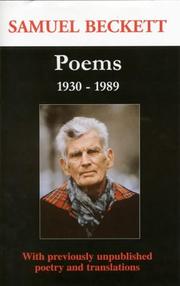 Poems : 1930-1989