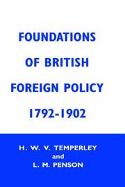 Cover of: Foundation of Brtish Foreign