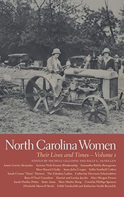 Cover of: North Carolina Women: Their Lives and Times