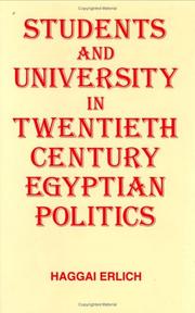 Cover of: Students and University in 20th Century Egyptian Politics