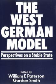 Cover of: The West German model: perspectives on a stable state