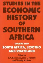 Studies in the economic history of southern Africa