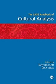 Cover of: The Sage handbook of cultural analysis by edited by Tony Bennett and John Frow.